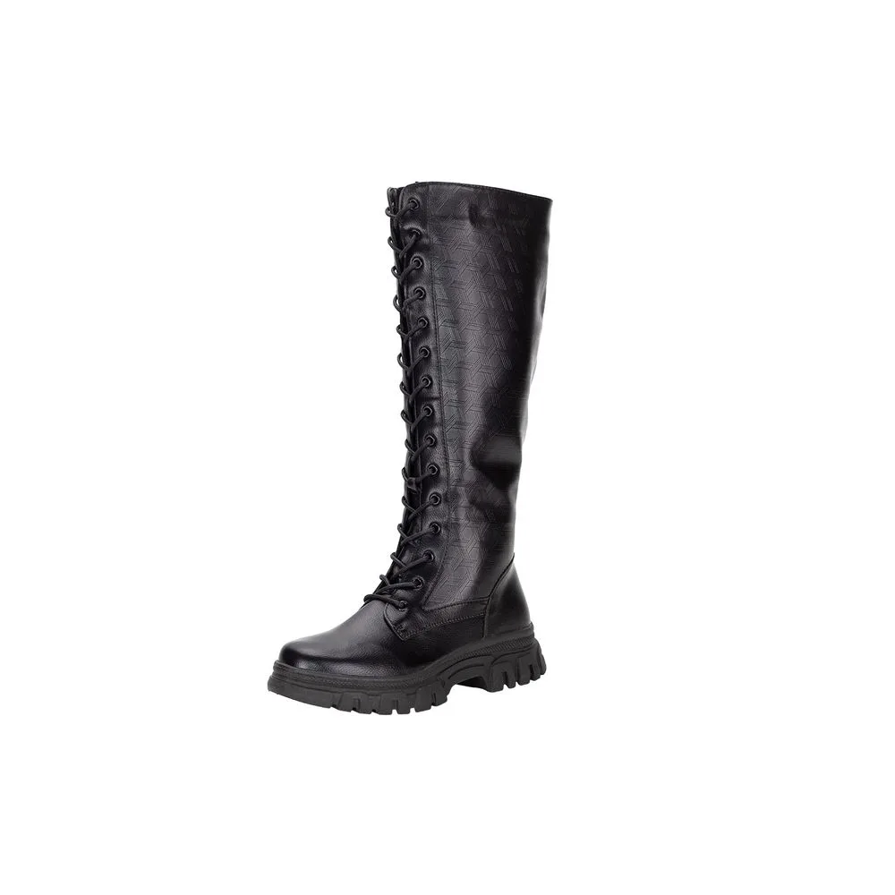 Bota Feminina Cano Alto Mooncity - 72165 PRETO 35