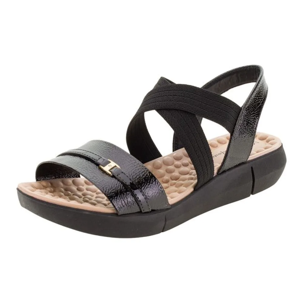 Sandália Feminina Flat Modare - 7142102 PRETO 01 34