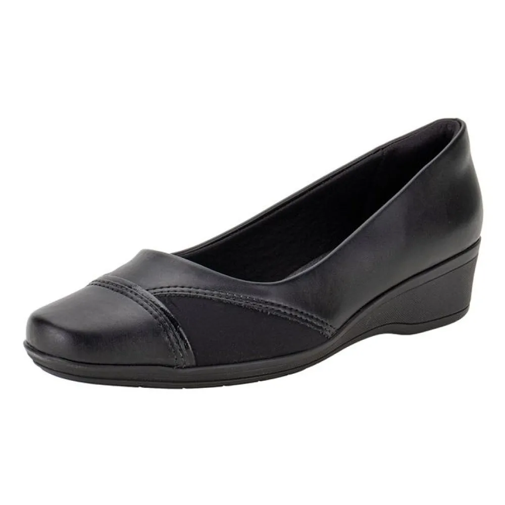 Sapato Feminino Anabela ComfortFlex 2494302 PRETO 01 34