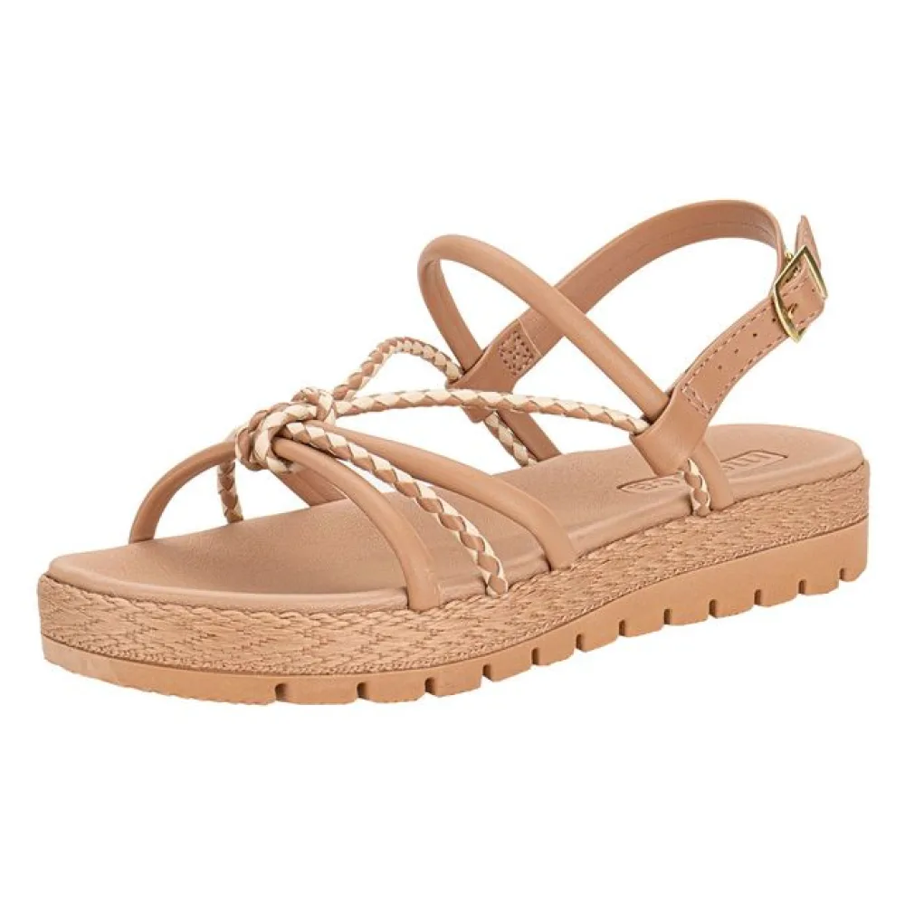 Sandália Feminina Flat Moleca 5539103 SALMÃO 39