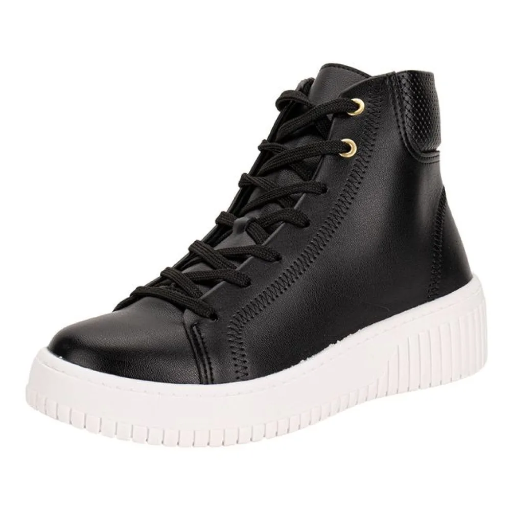 Tênis Feminino Cano Alto Beira Rio 4316108 PRETO 34