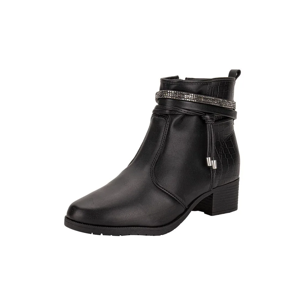Bota Feminina Cano Baixo Moleca 5346103 PRETO 34