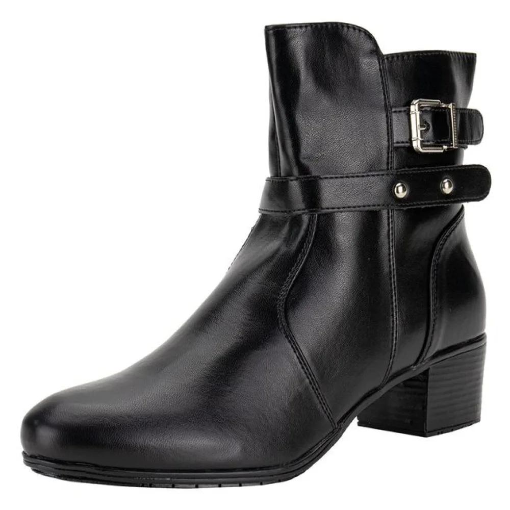 Bota Feminina Cano Baixo Mooncity 72079 PRETO 34