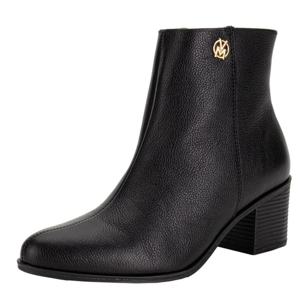 Bota Feminina Cano Baixo Via Marte 066010 PRETO 34