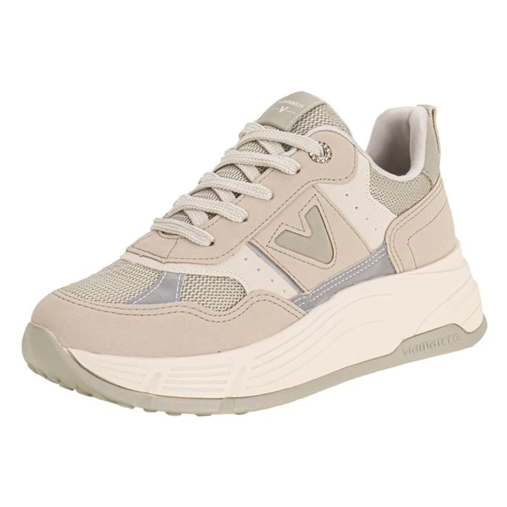 Tênis Feminino Casual Via Marte 229001 CINZA/VERDE 34
