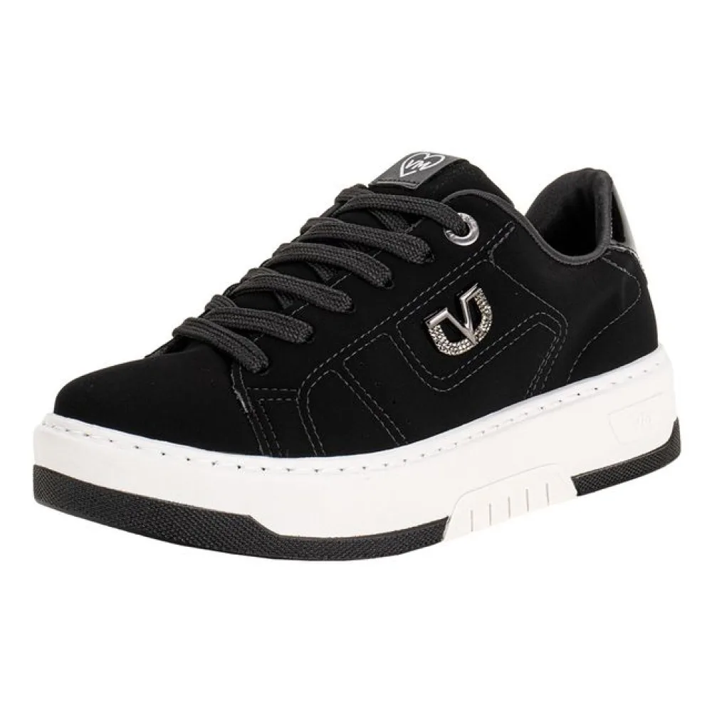 Tênis Feminino Casual Via Marte 126014 PRETO/NOBUCK 34