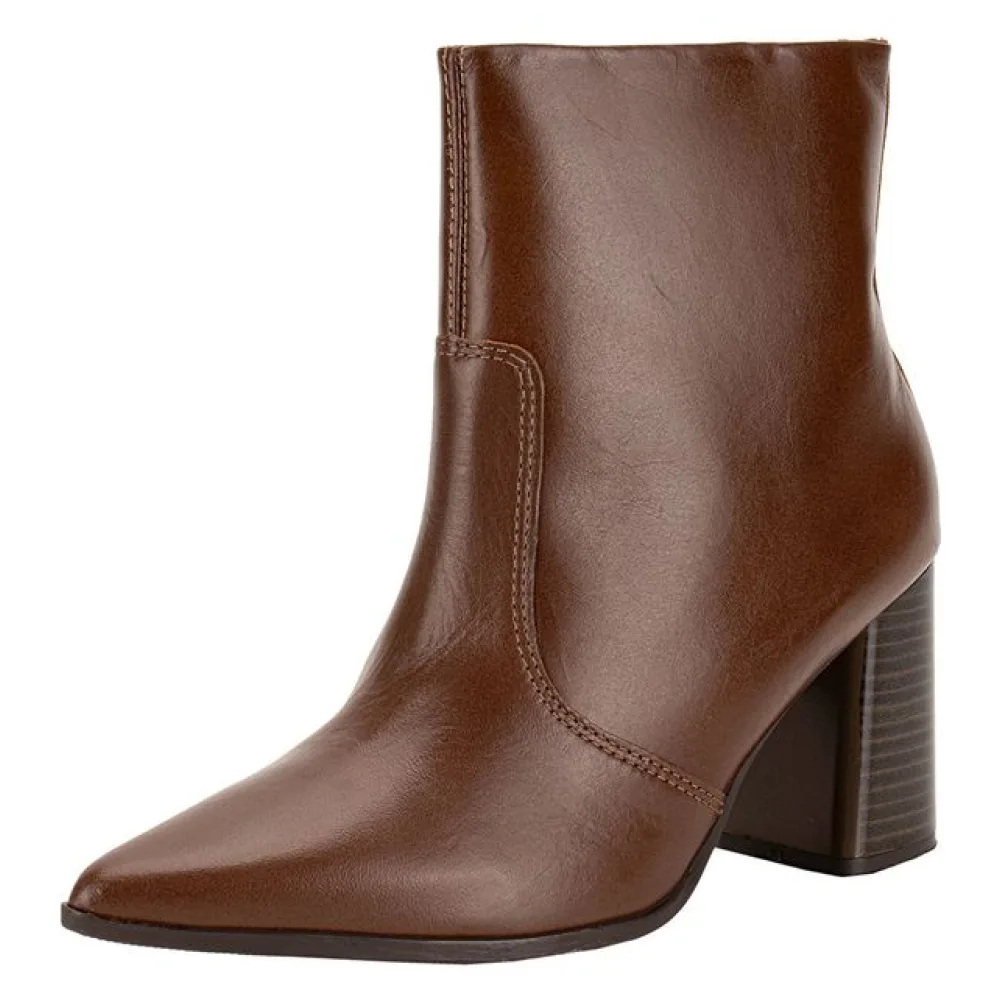 Bota Feminina Cano Baixo Ramarim 2468101 CAFÉ 34