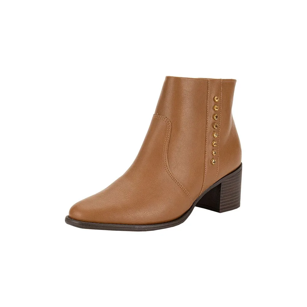 Bota Feminina Cano Baixo ComfortFlex 2492305 CAMEL 36