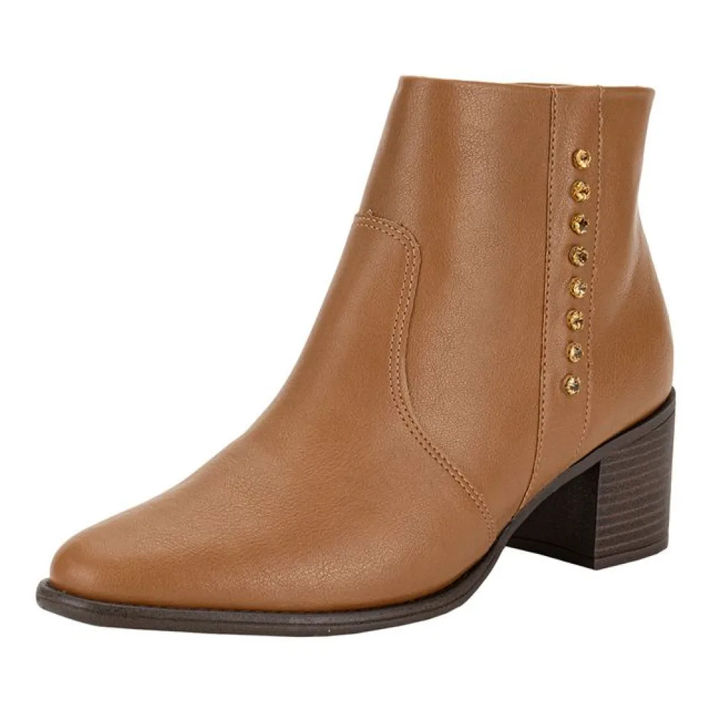 Bota Feminina Cano Baixo ComfortFlex 2492305 CAMEL 36