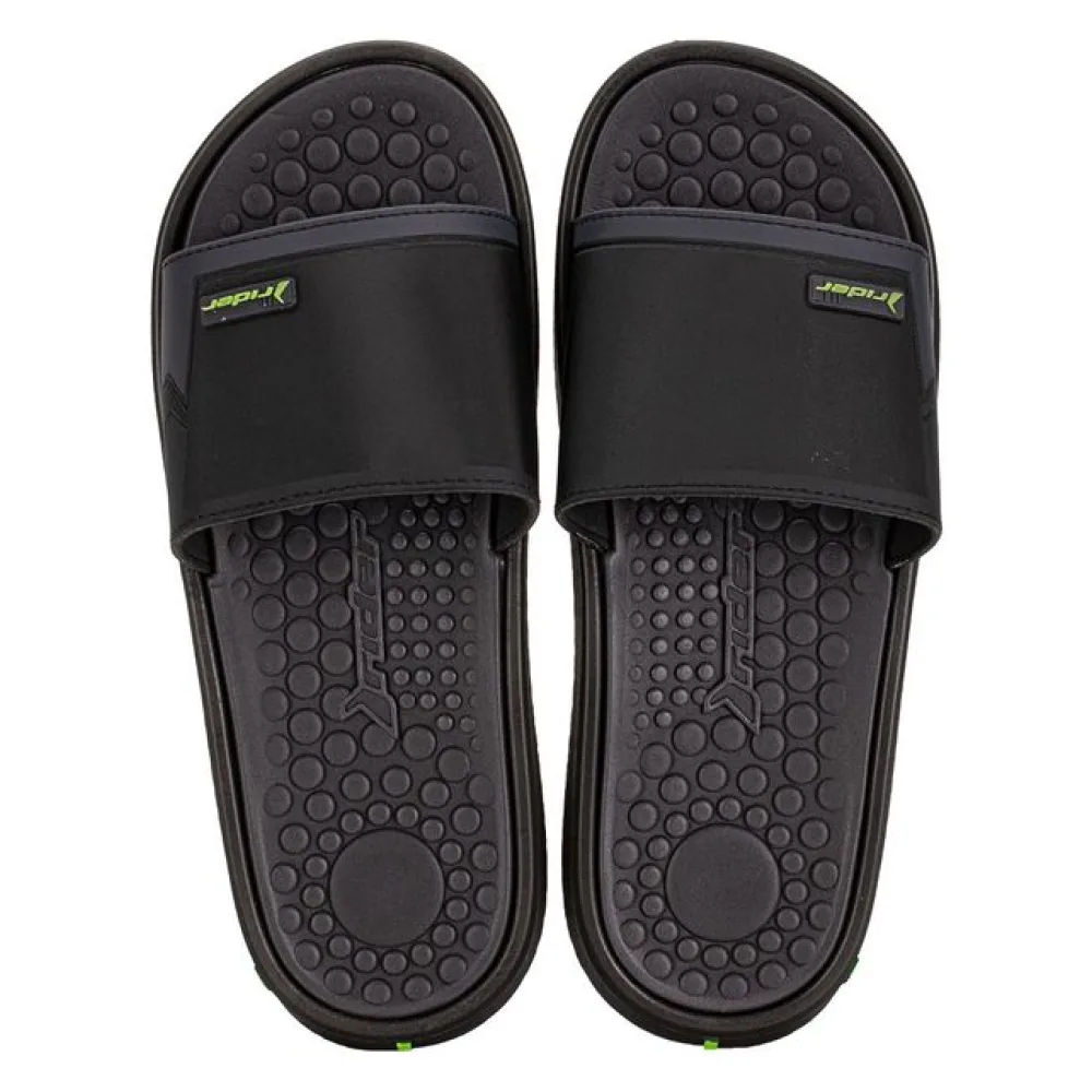 Chinelo Masculino Slide Pump II Rider 12424 PRETO/VERDE 37/38