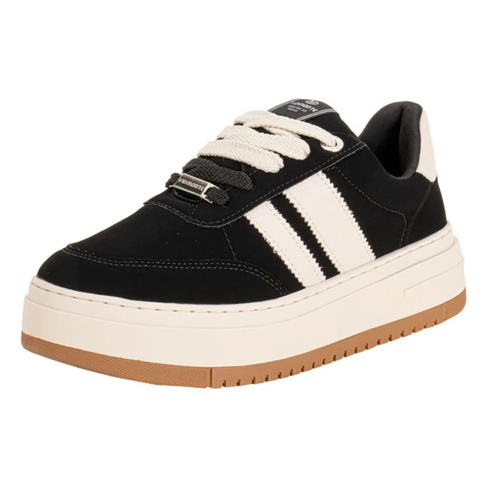 Tênis Feminino Casual Via Marte 233004 PRETO/NOBUCK 34