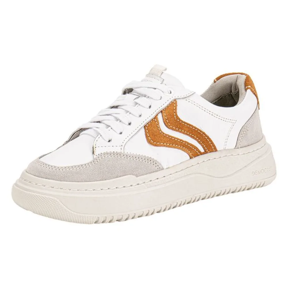 Tênis Feminino Block Democrata 616102 BRANCO/BEGE 34