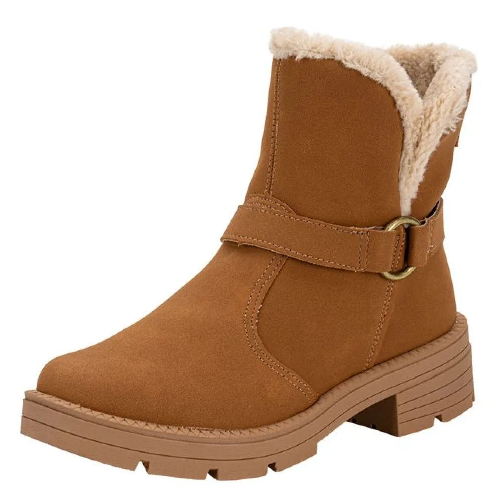 Bota Feminina Cano Baixo Dakota D0631 CAMEL 34