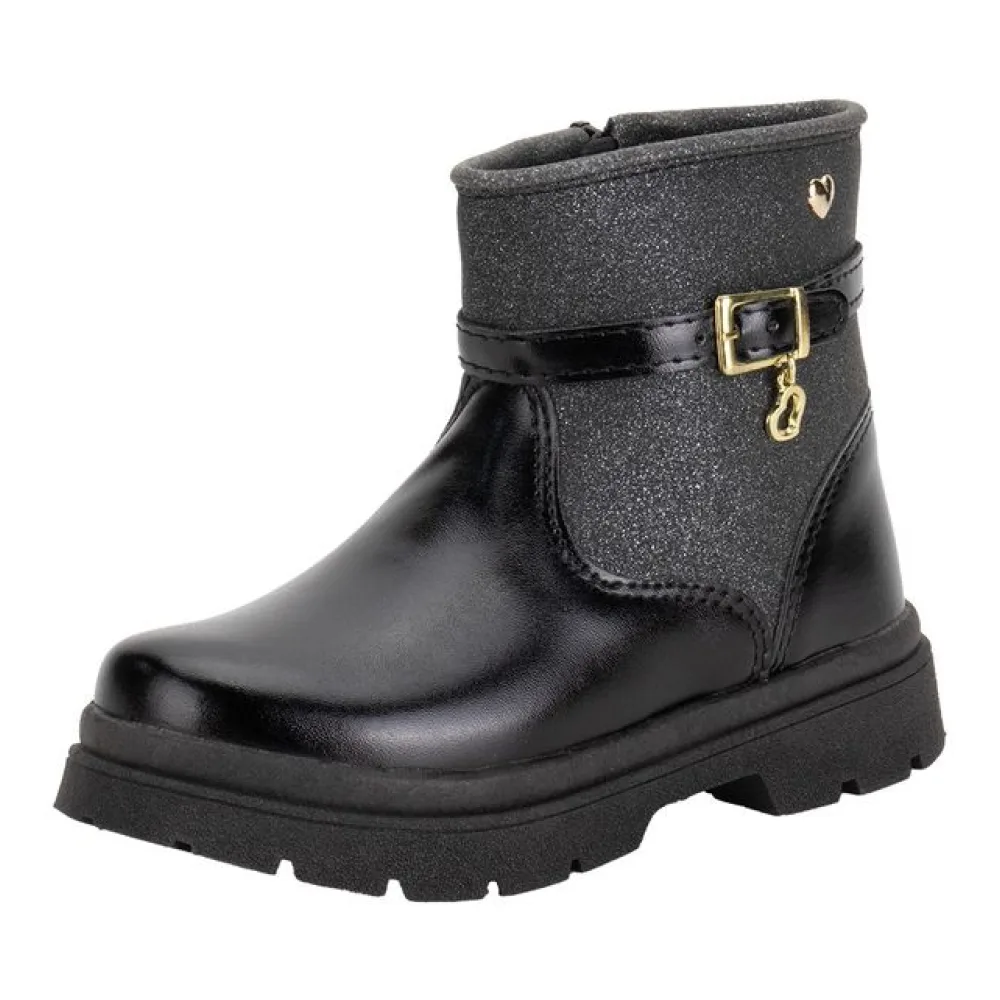 Bota Infantil Feminina Lily Kids 15105 PRETO 21