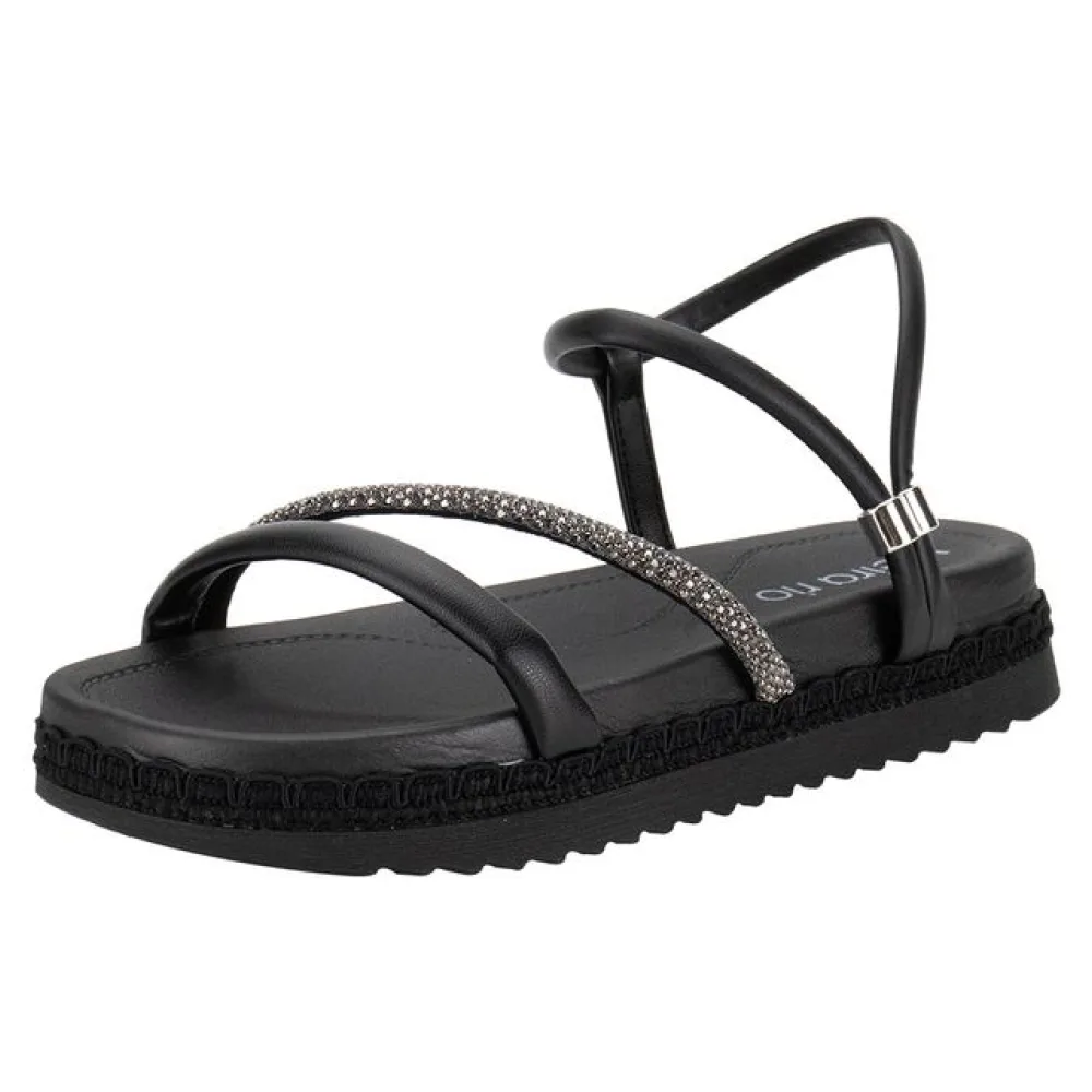 Sandália Feminina Flat Beira Rio 8553100 PRETO 35
