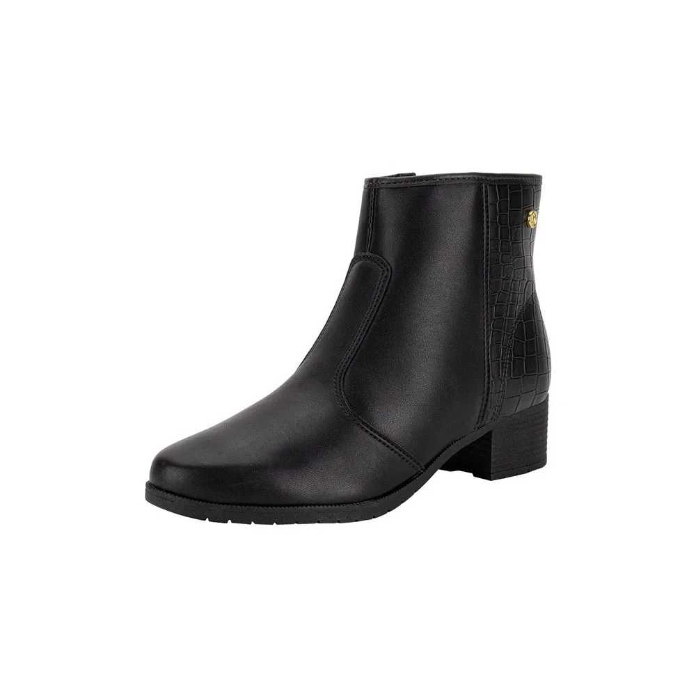 Bota Feminina Cano Baixo Moleca 5346100 PRETO 34