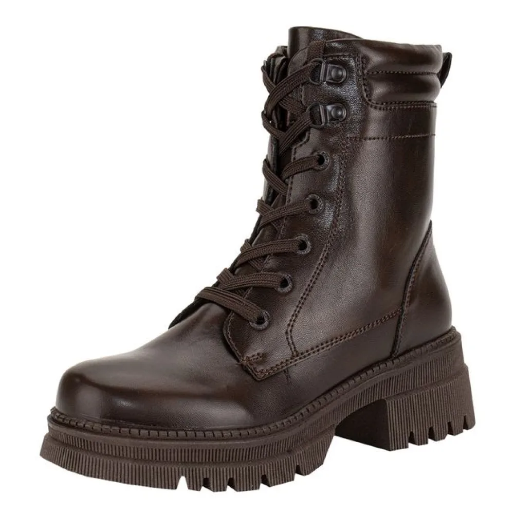 Bota Feminina Coturno Mooncity 72264 CAFÉ 34