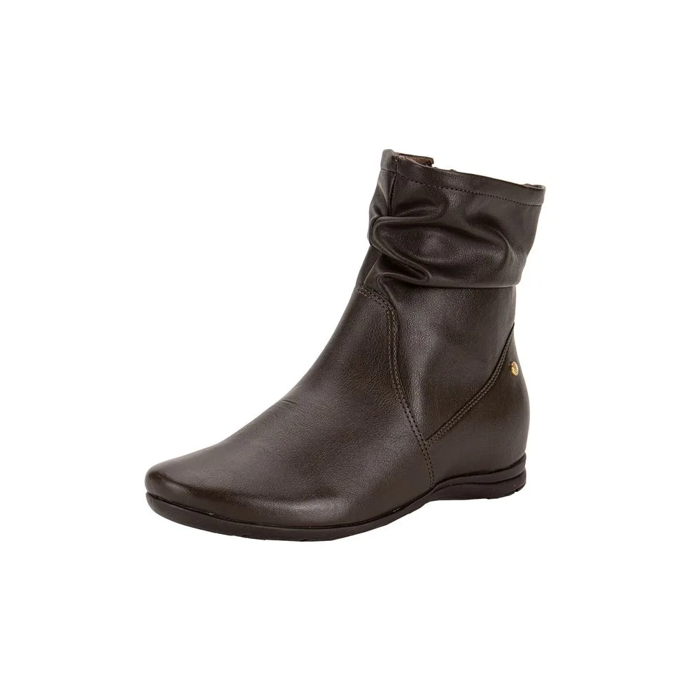 Bota Feminina Cano Baixo ComfortFlex 2591302 CAFÉ 34