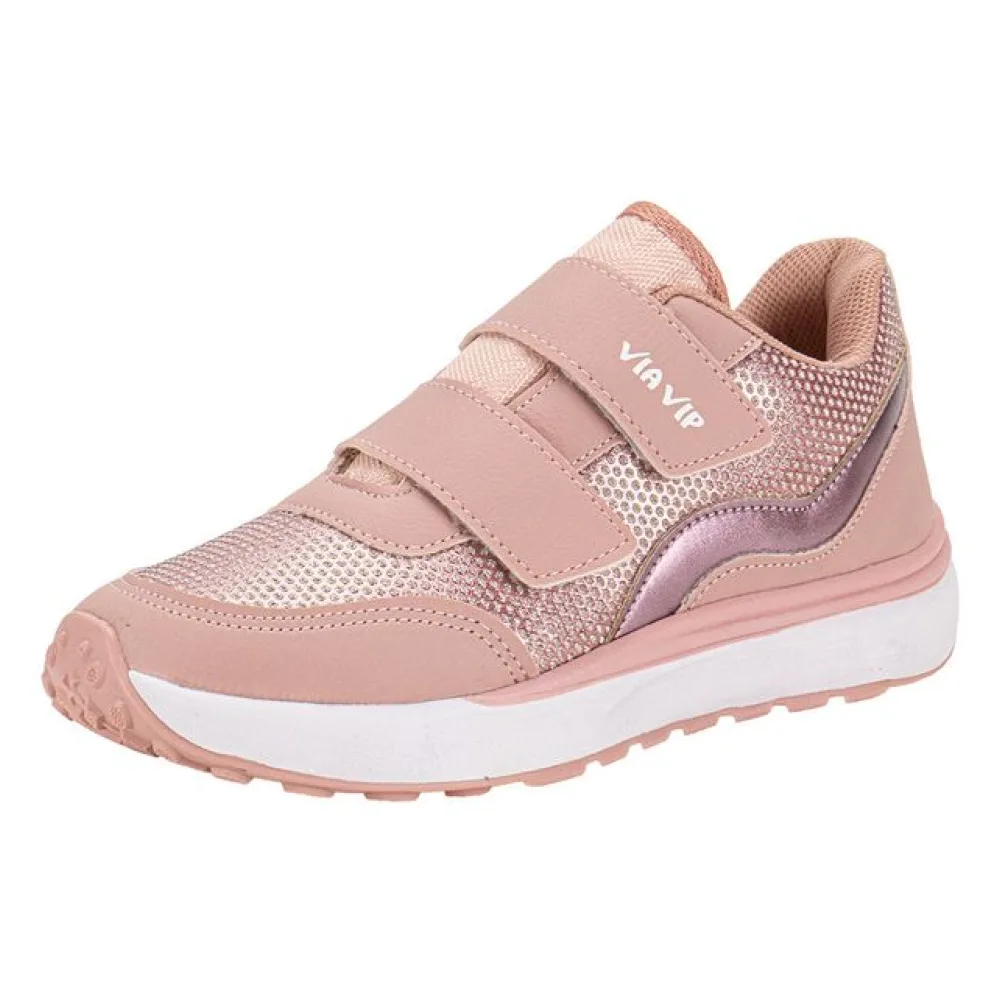 Tênis Infantil Feminino Via Vip VNJ3008 ROSA 29