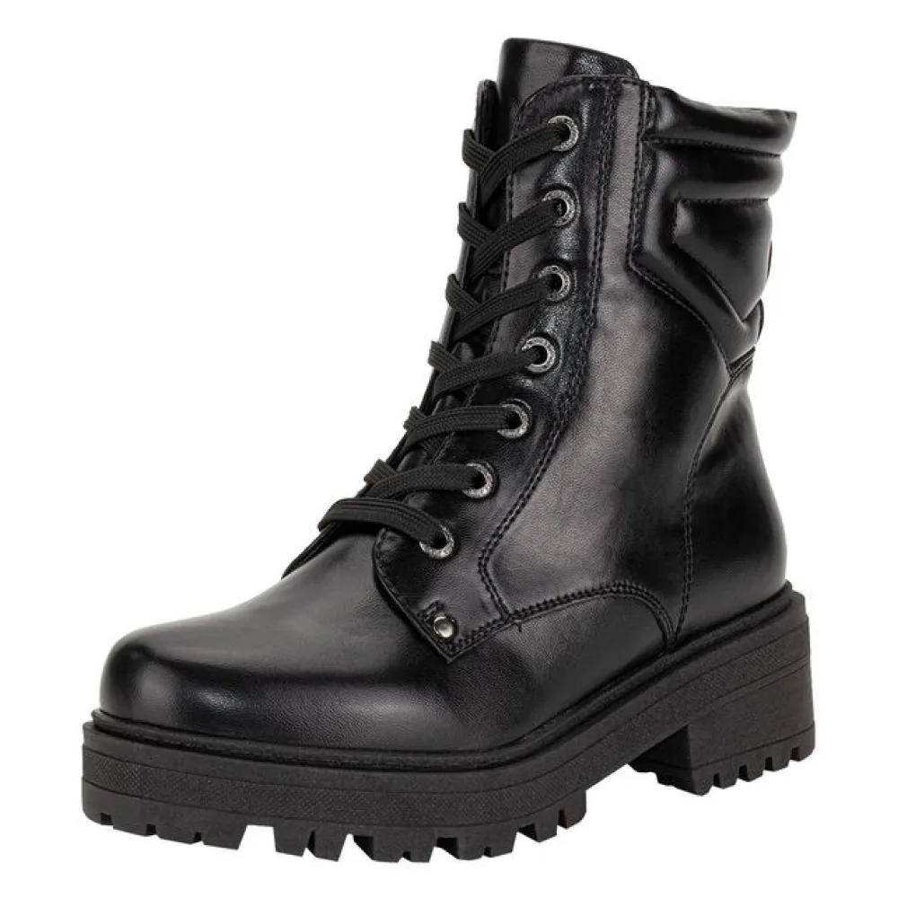 Bota Feminina Coturno Mooncity 72234 PRETO 34