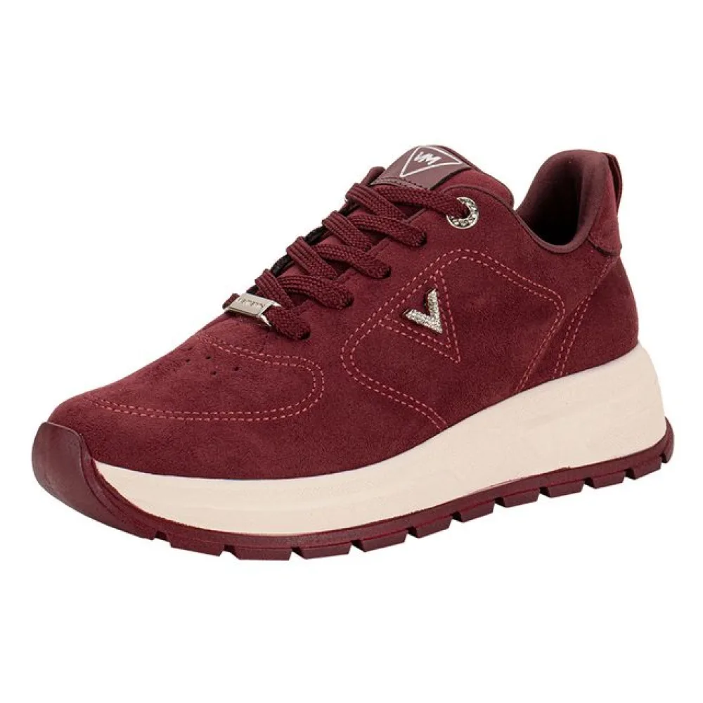 Tênis Feminino Casual Via Marte 242002 VINHO 34