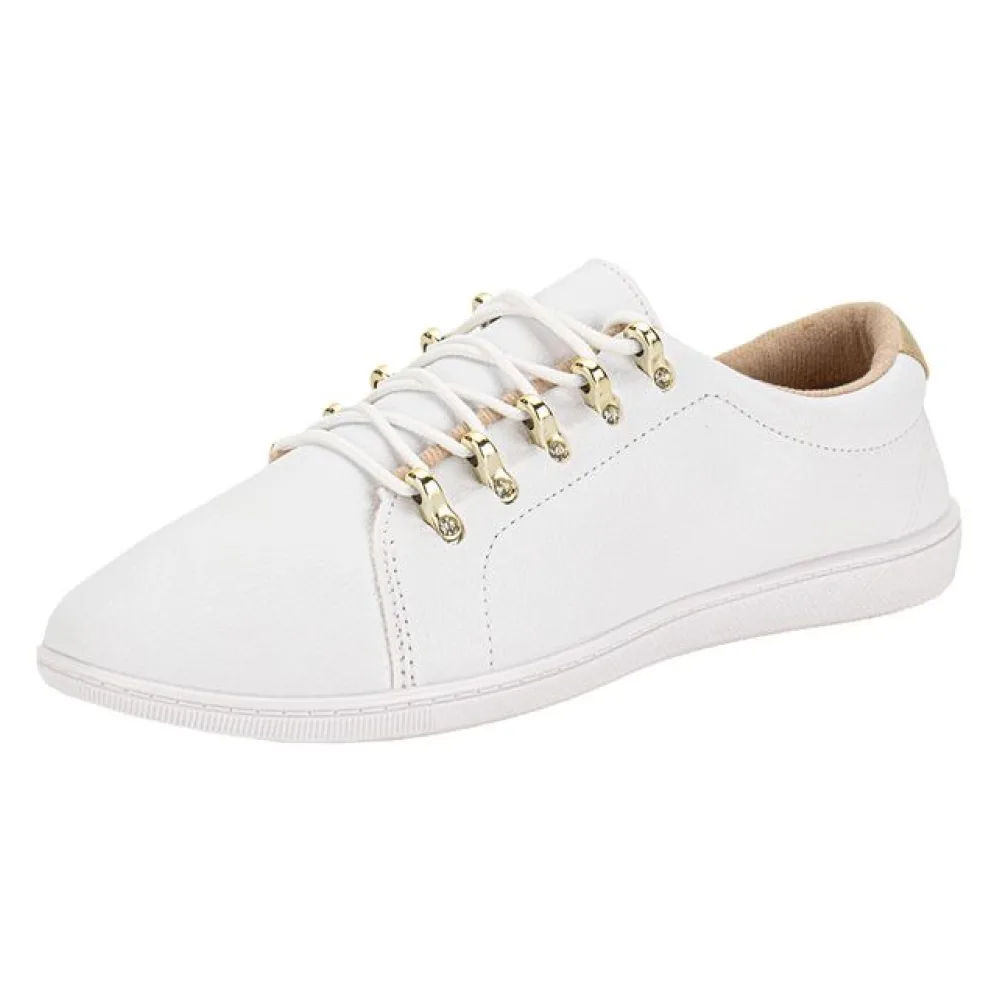 Tênis Feminino Casual Moleca 5605467 BRANCO 36