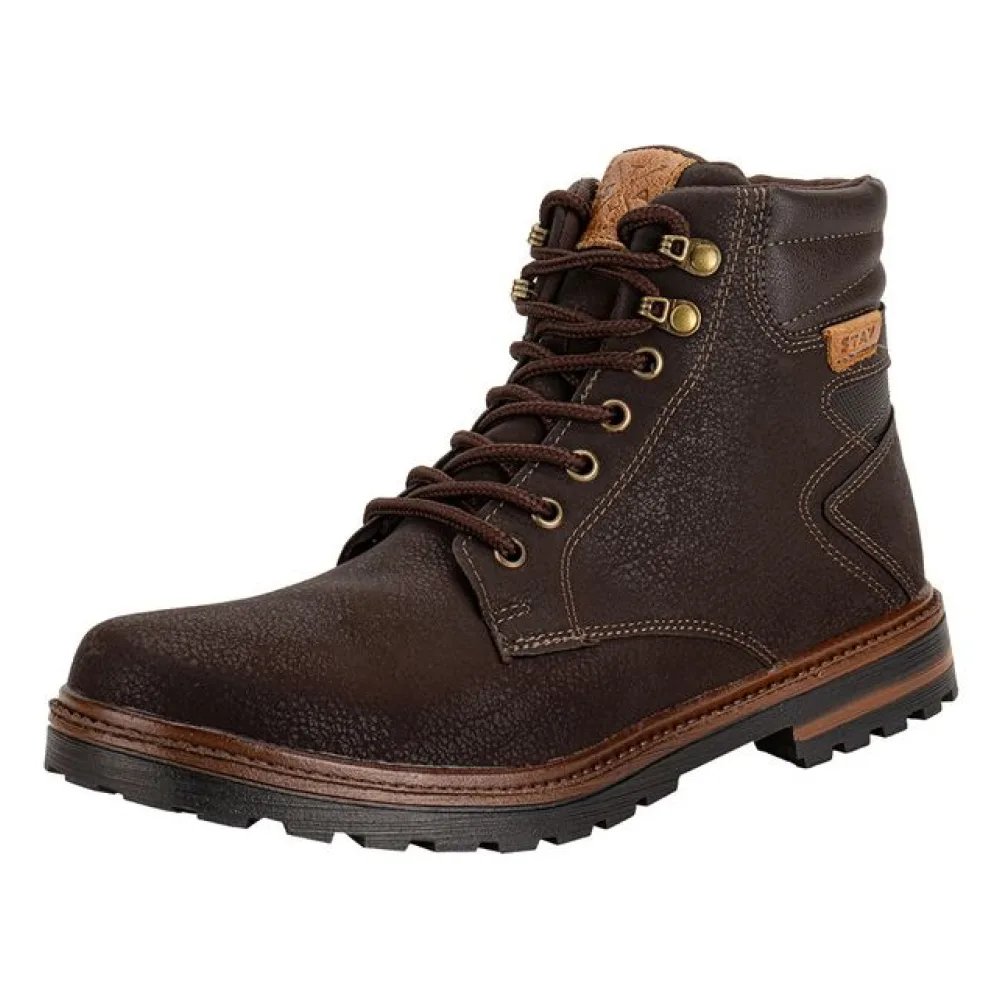 Bota Masculina Coturno Stay 4811.00 CAFÉ 38