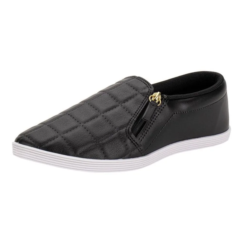 Tênis Feminino Slip On Beira Rio 4205132 PRETO 36