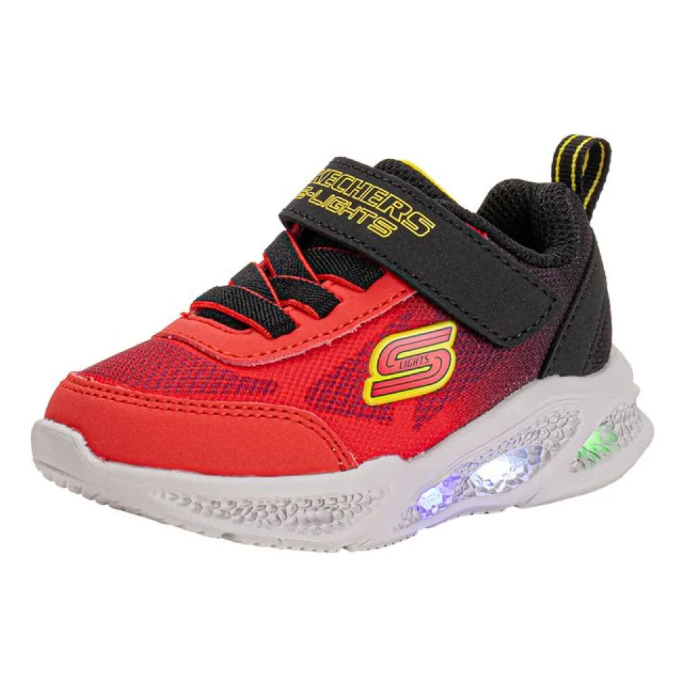 Tênis Infantil Meteor Ligths Krendox Skechers 401495N PRETO/VERMELHO 24