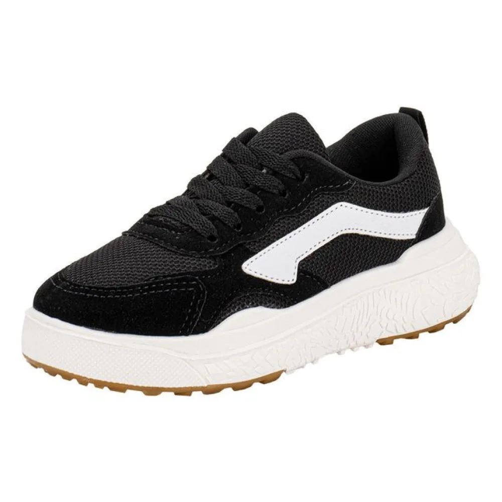 Tênis Infantil Masculino X30 Ykes 0030 PRETO/BRANCO 32