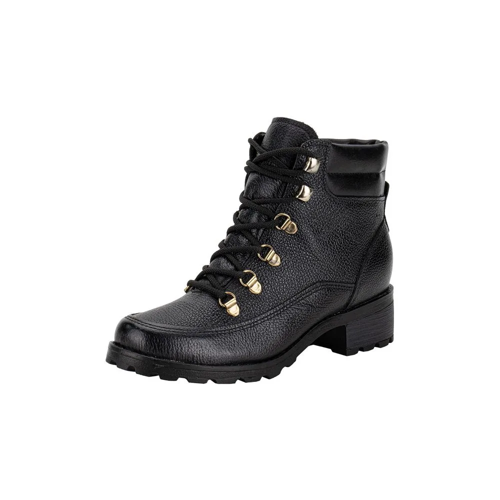 Bota Feminina Coturno Pegada 281418 PRETO 34