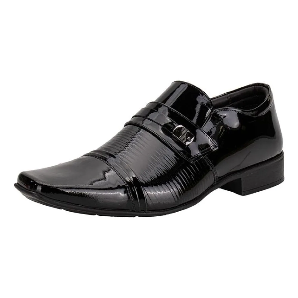Sapato Masculino Social Air Fillipo Jota Pe 77725 VERNIZ/PRETO 37