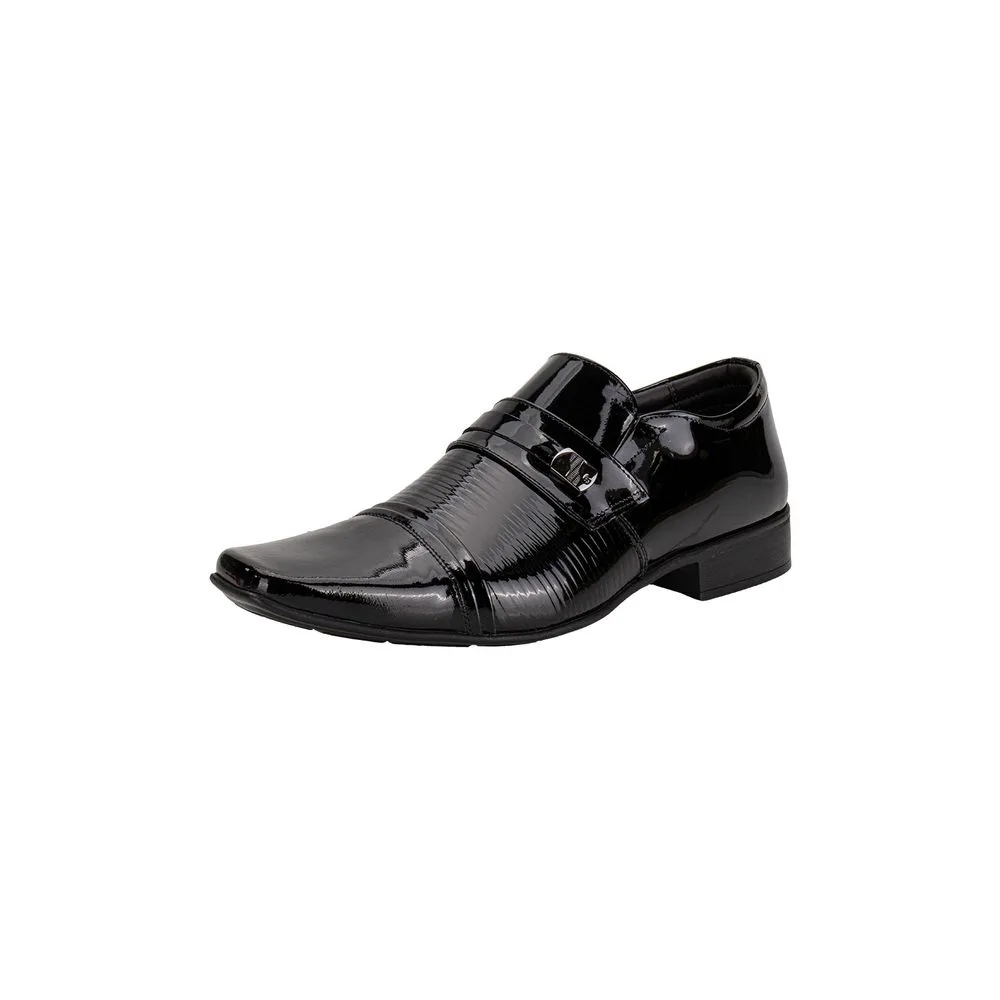 Sapato Masculino Social Air Fillipo Jota Pe 77725 VERNIZ/PRETO 37