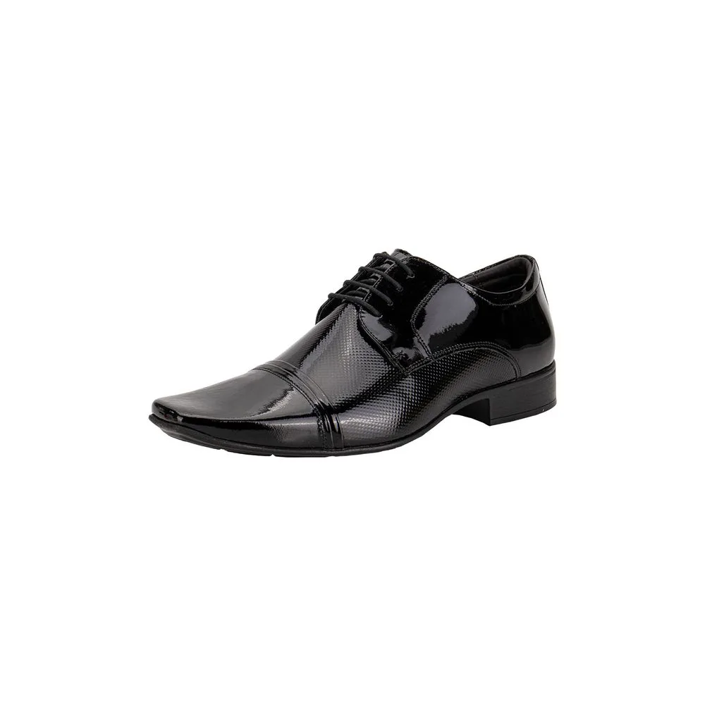 Sapato Masculino Social Air Fillipo Jota Pe 77700 VERNIZ/PRETO 37