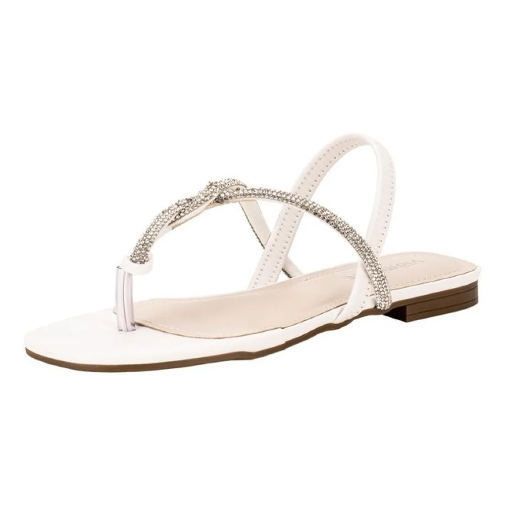 Sandália Feminina Flat Via Marte 113008 BRANCO 34