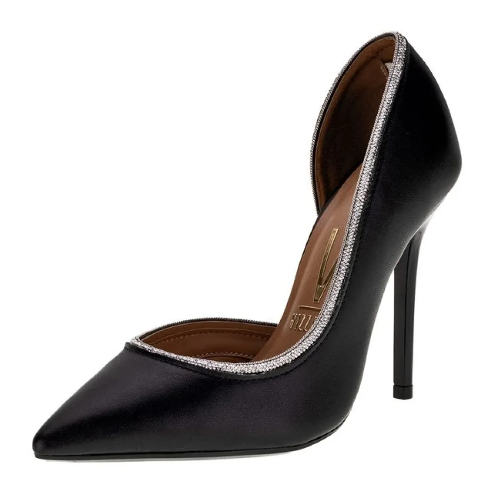 Scarpin Feminino Salto Fino Vizzano 1421110 PRETO 37