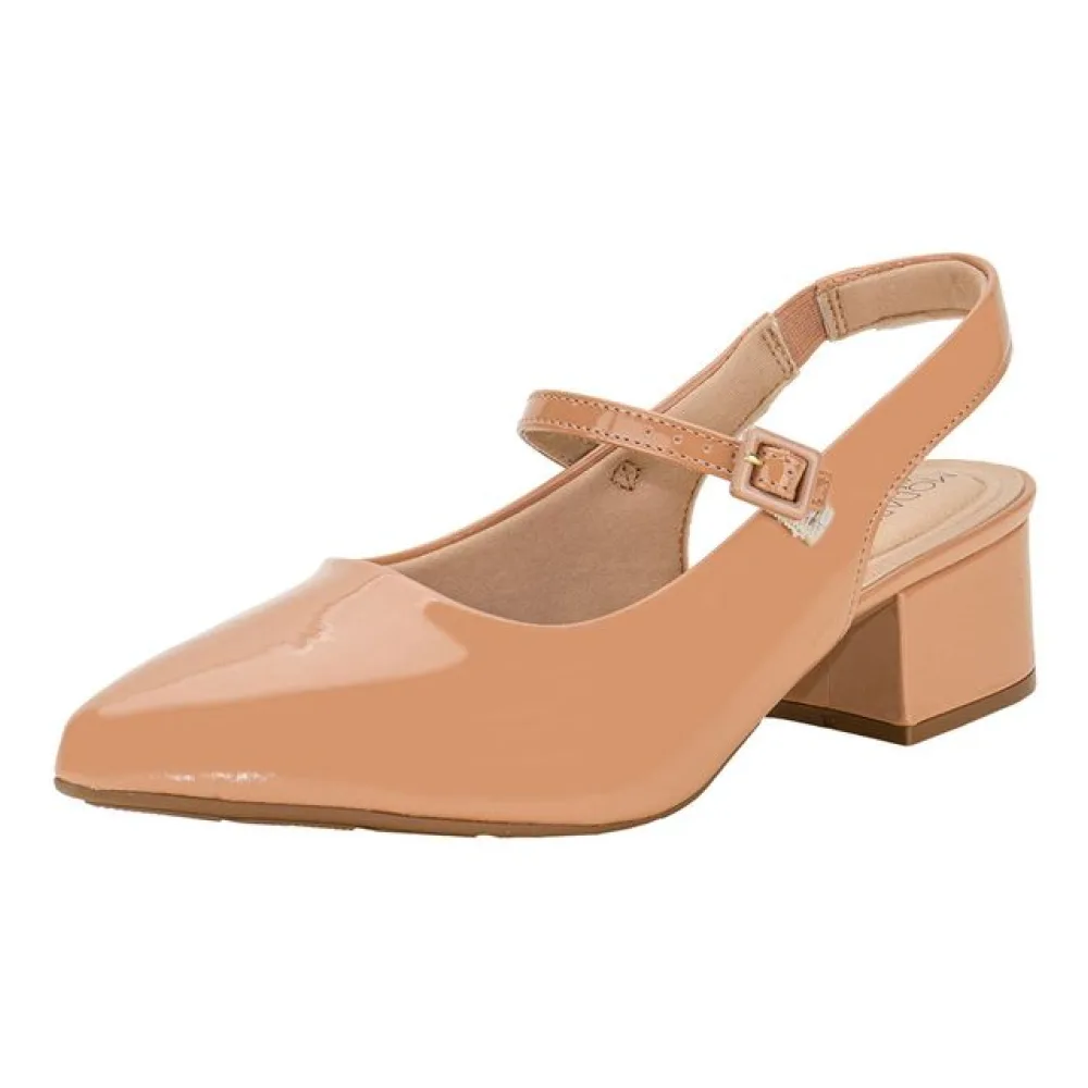 Sapato Feminino Salto Grosso Modare 7340125 SALMÃO 35