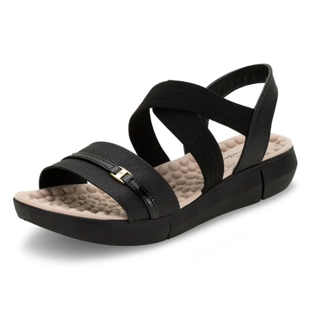 Sandália Feminina Flat Modare - 7142102 PRETO 35