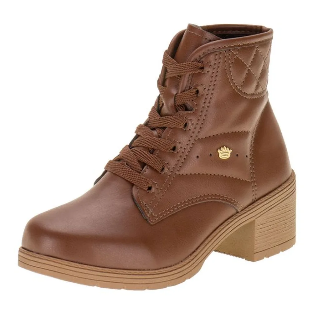 Bota Infantil Feminina Coturno Pink Cats V4101 CASTANHO 28