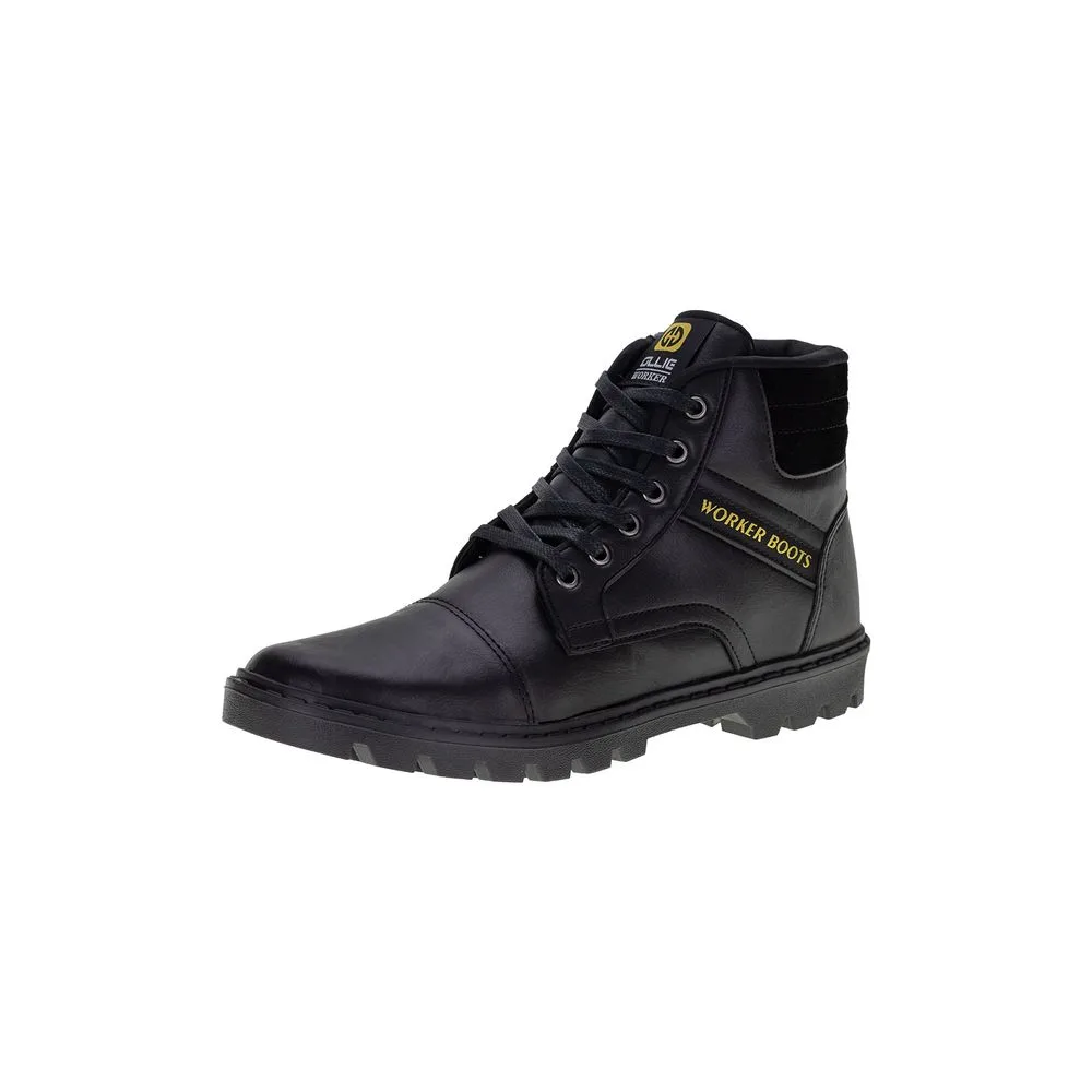 Bota Masculina Coturno Worker Ollie - 413 PRETO 37