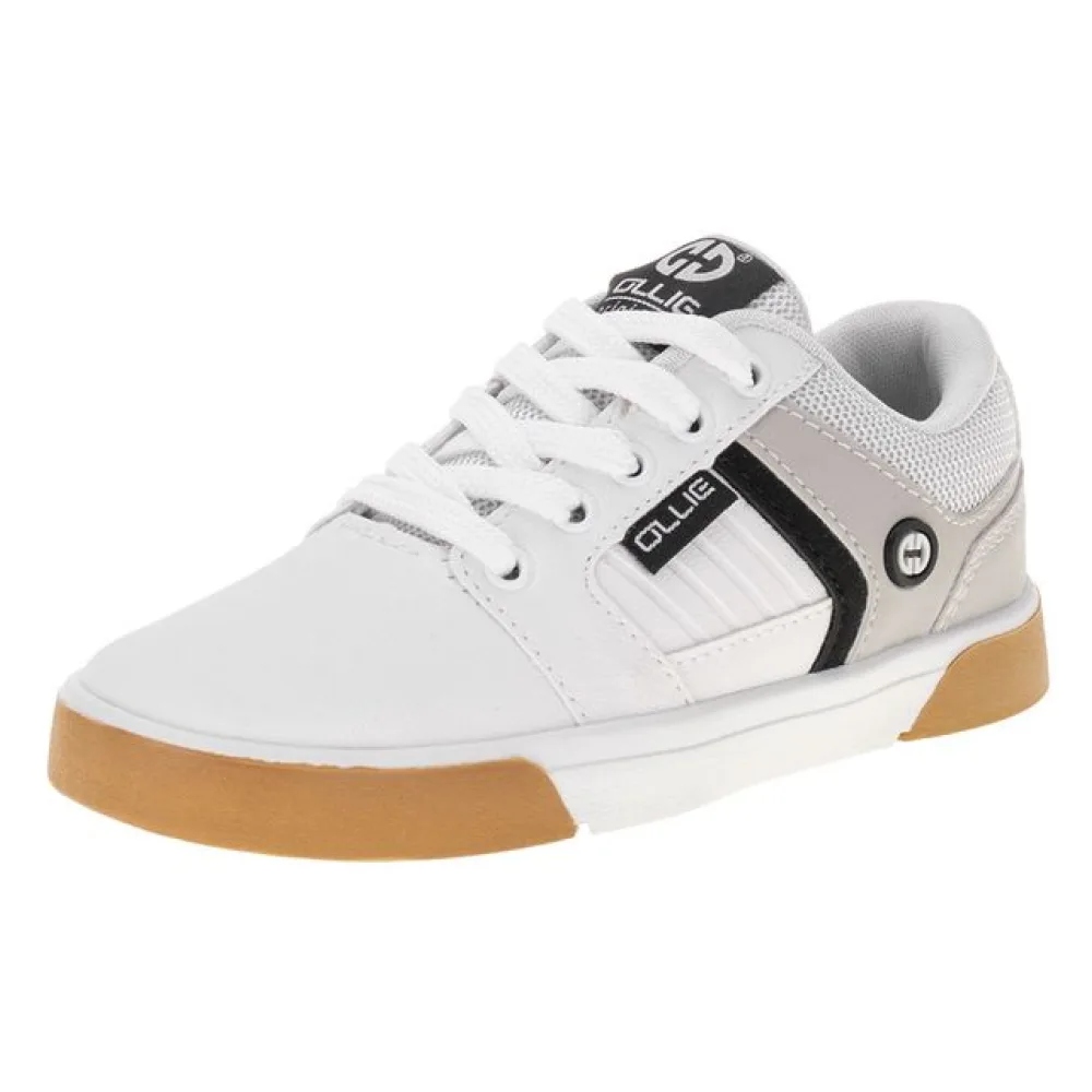 Tênis Infantil Masculino Monster Ollie 418 BRANCO/CINZA 28