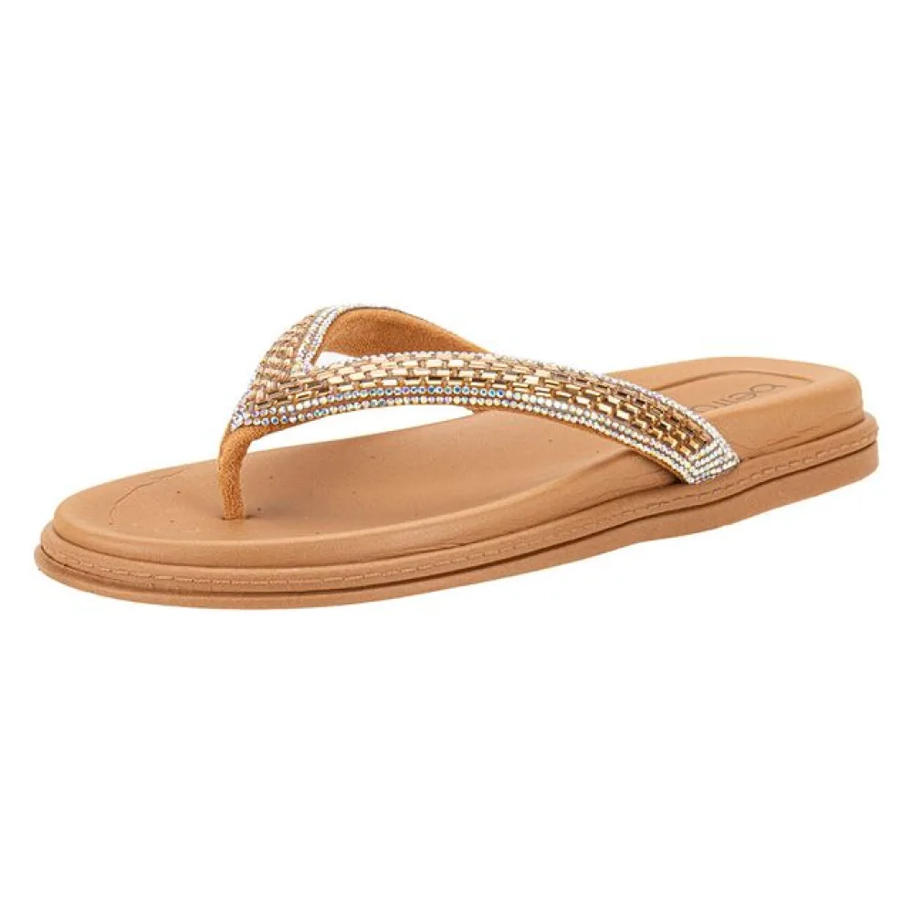 Tamanco Feminino Flat Beira Rio 8513112 BRONZE 35