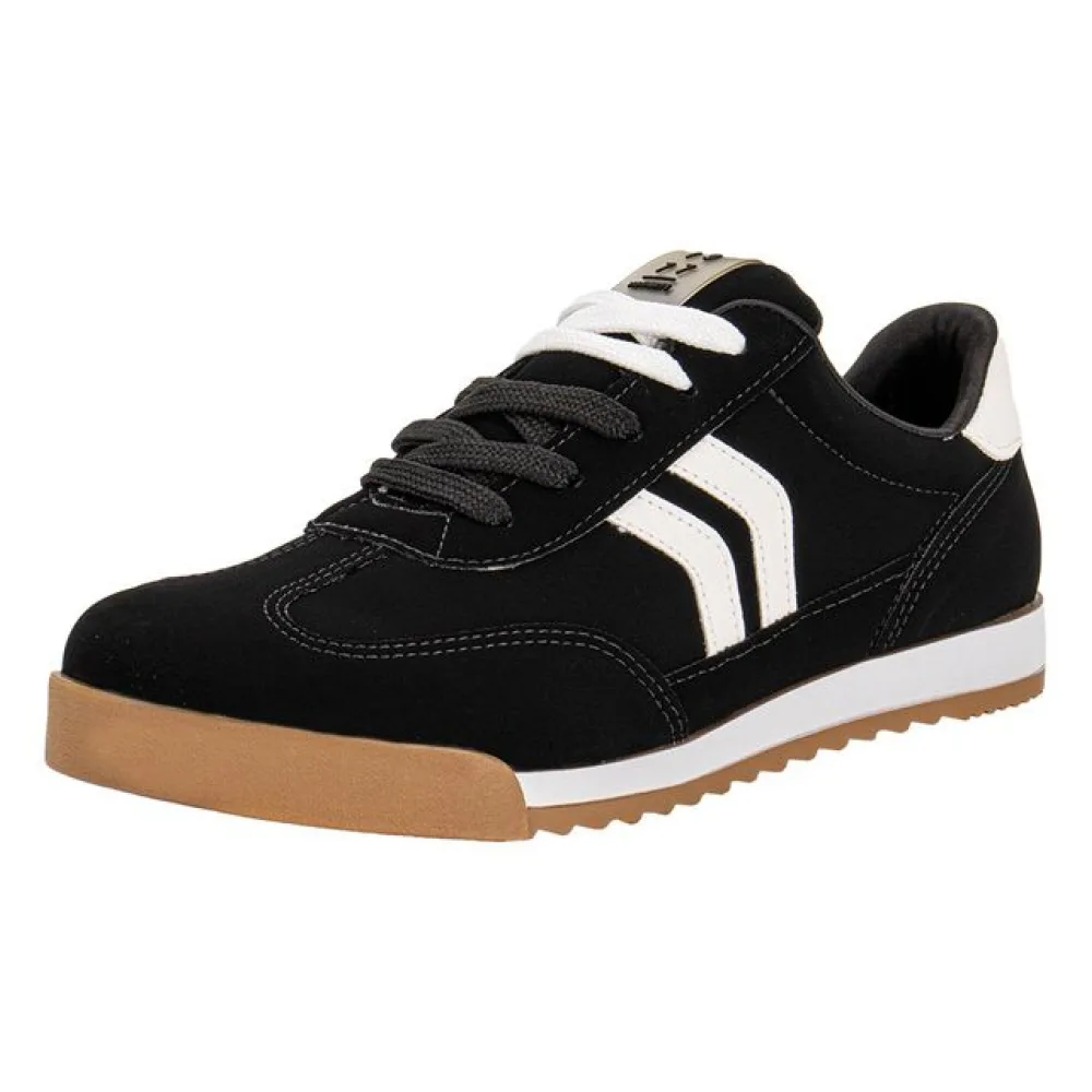 Tênis Feminino Casual Via Marte 237001 PRETO/NOBUCK 34