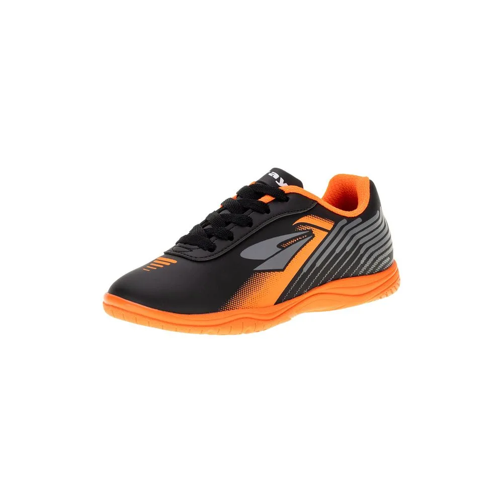 Chuteira Infantil Indoor Spedy Dray - 302 PRETO/LARANJA 28