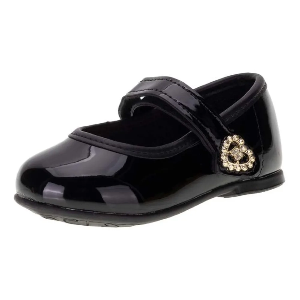 Sapatilha Infantil Feminina Baby Molekinha 21061042 VERNIZ/PRETO 17