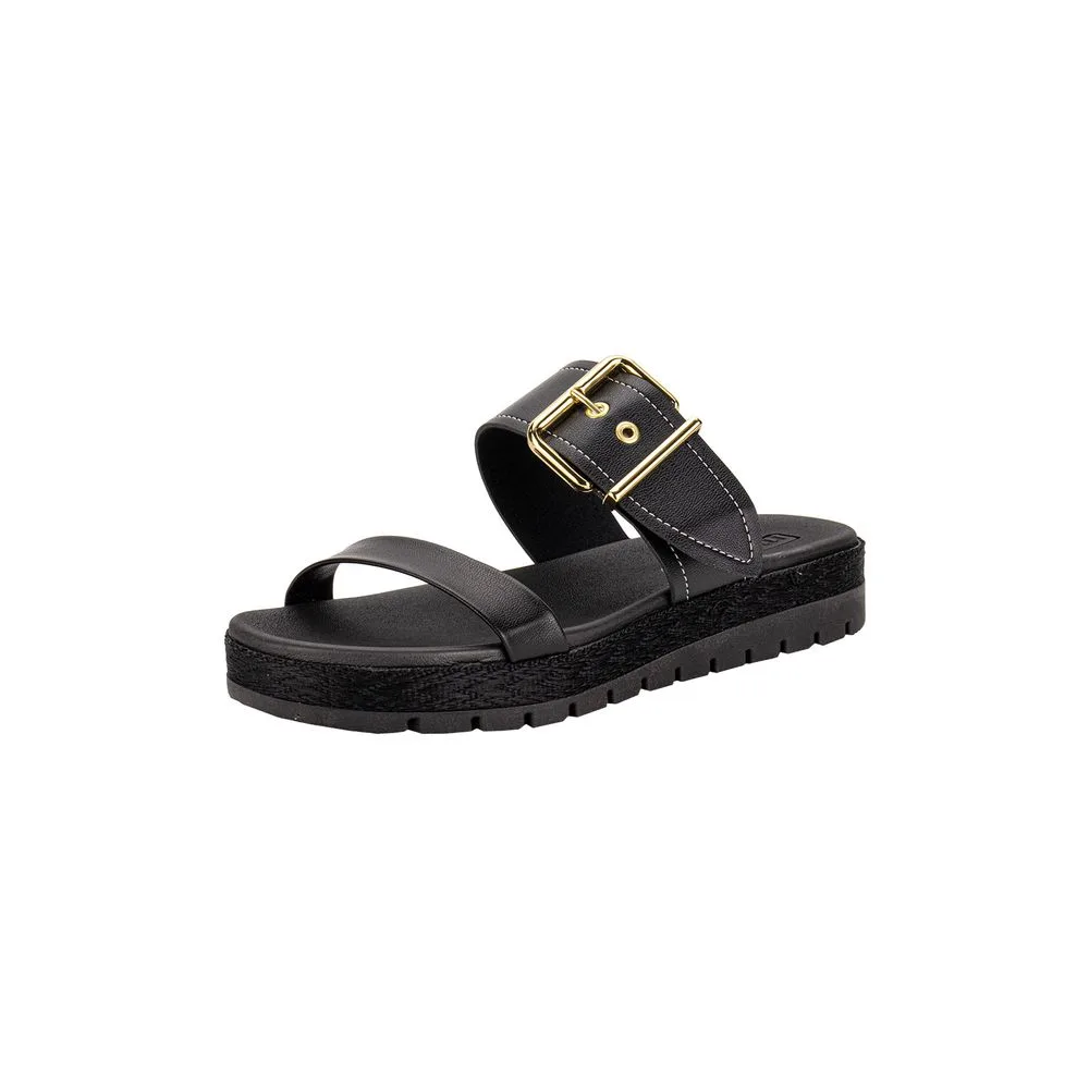 Tamanco Feminino Flat Moleca 5539102 PRETO 34