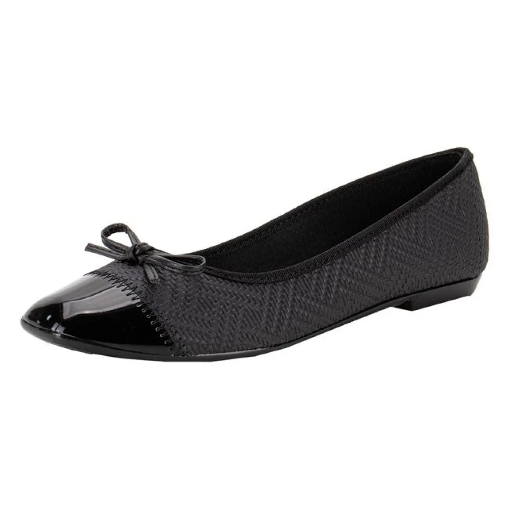 Sapatilha Feminina Flat Moleca 5729110 PRETO 34
