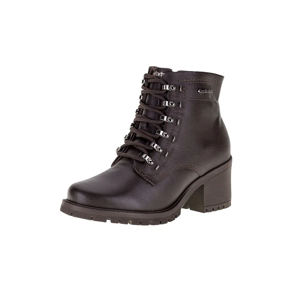 Bota Feminina Coturno Comfortflex - 2377302 CAFÉ 01 34