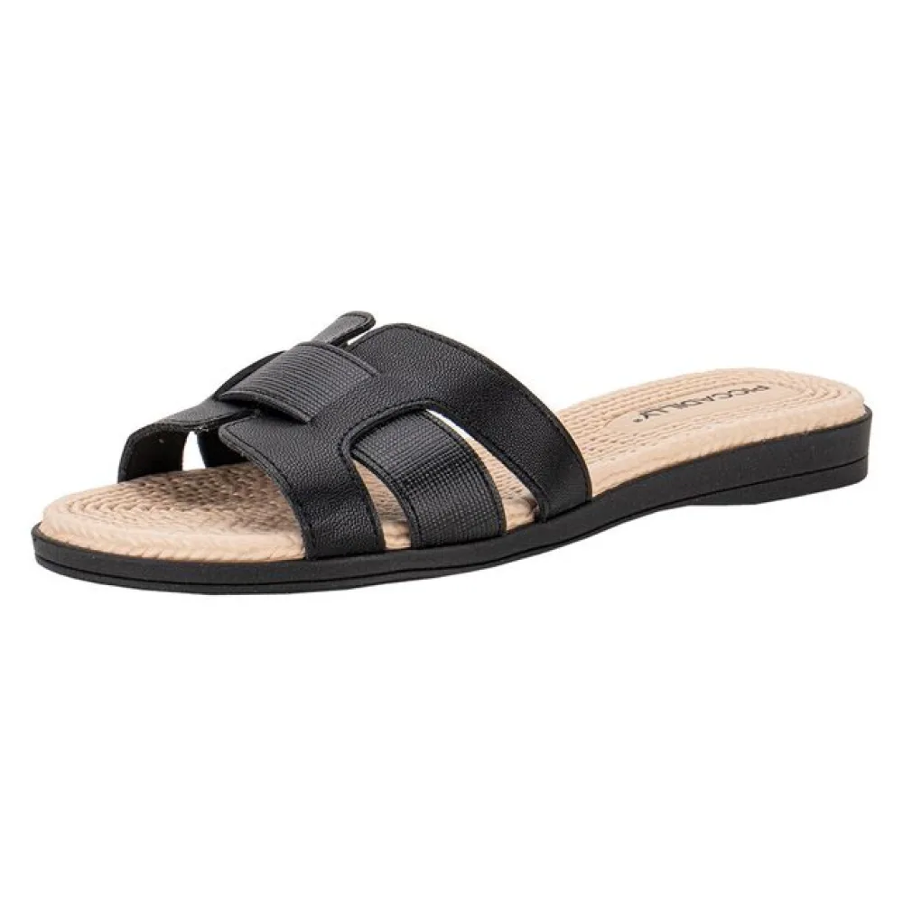 Tamanco Feminino Flat Piccadilly 513007 PRETO 36