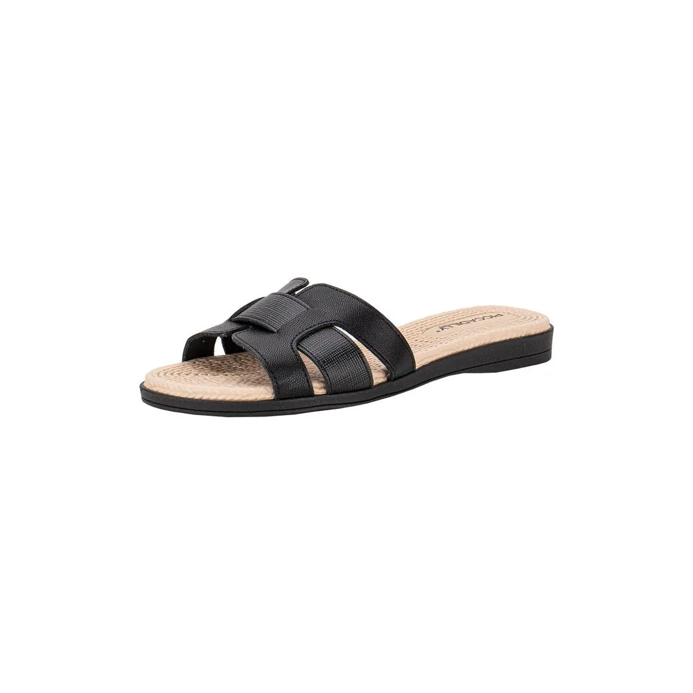 Tamanco Feminino Flat Piccadilly 513007 PRETO 36